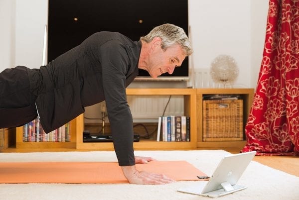 10 minute Pilates with an iPad