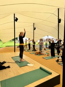 Pilates with dogs